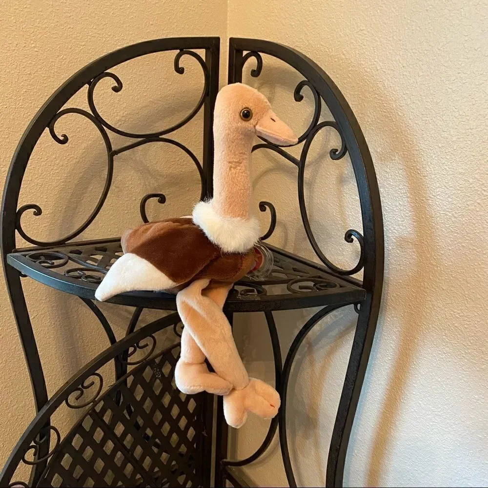 TY Beanie Baby Stretch Ostrich 90s NEW Vintage Collectible